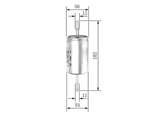 F3009 BENZIN FİLTRESİ FORD FOCUS II 1.6 1.8 2.0 VOLVO S40 V50 – F026403009
