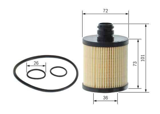 P7108 YAĞ FİLTRESİ FIAT DOBLO 10=> BRAVO 07=> PUNTO 1.6 DMTJ 08=> COMERCEDESO D 1.6-2.0 CDTİ 2012=>  GIULIETTA MITO – F026407108