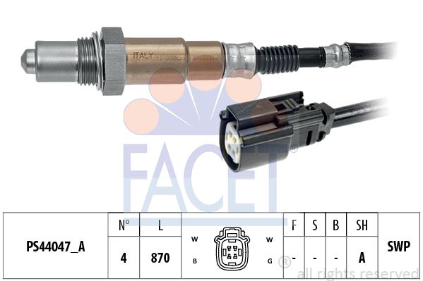 FORD OKSIJEN SENSORU FIESTA VI (CB1, CCN): 1.0 ECOBOOST 13> PEUGEOT 307 C4 308 301 C ELYSEE 1.6 16V 406