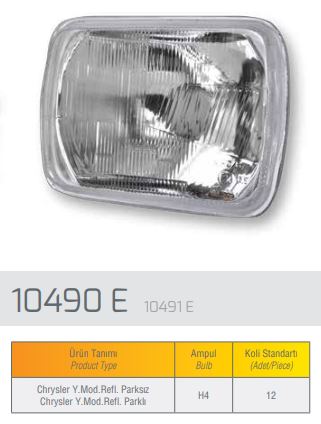 CHRYSLER TRUCK REFLEKTOR DODGE 250 L300