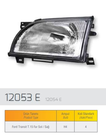 FORD KOMPLE FAR SAG TRANSIT T12 – T15 93>99