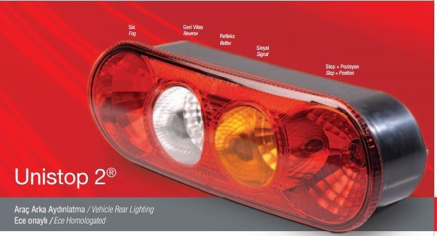 FORD ARKA STOP LAMBASI (4 LU OVAL TIP) SAG/SOL TRANSIT V184 00>06 V347 PIKAP 06>14 DUYLU