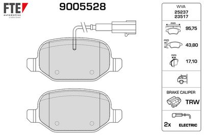 ALFA ROMEO ARKA FREN BALATASI LINEA 1,3D MULTIJET 06 09> 1,4 / 1,4T JET 06 07> / 1,6 / 1,6D MULTIJET 06 09>