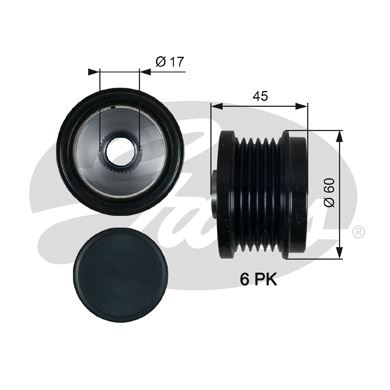FORD ALTERNATOR KASNAGI (43,5MM) CMAX FIESTA VI FOCUS III KUGA II TRANSIT CONNECT COURIER 1.5 1.6 2.0TDCI