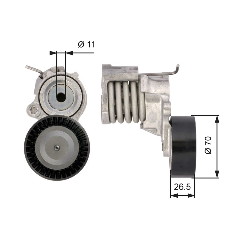 VAG ALTERNATOR V KAYIS GERGI RULMANI POLO 1.2 12V 02>14 SKODA FABIA 1.2 12V 03>14 SEAT IBIZA 1.2 12V 06>