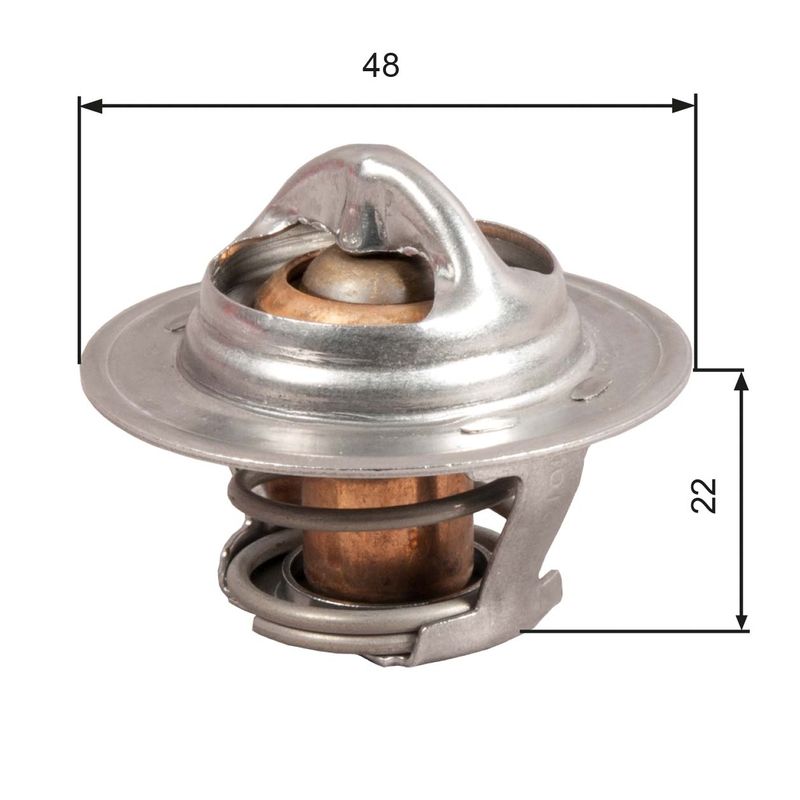 OPEL TERMOSTAT (92°) CORSA A / B ASTRA F / G VECTRA A / B ASCONA C KADETT E CIELO LANOS