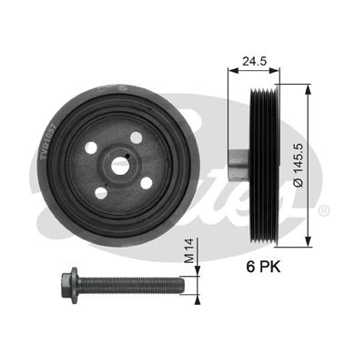 FORD KRANK KASNAGI CONNECT 1,8TDCI 75PS / 110PS FOCUS 01>04 C MAX 07 /> 1,8TDI