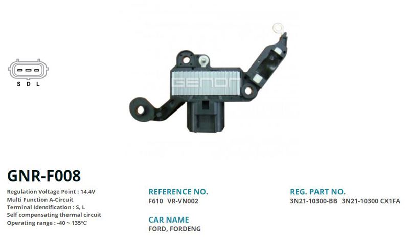 FORD ALTERNATOR KONJEKTOR FORD TIP 12V FORD TRANSIT VISTEON (S, L)