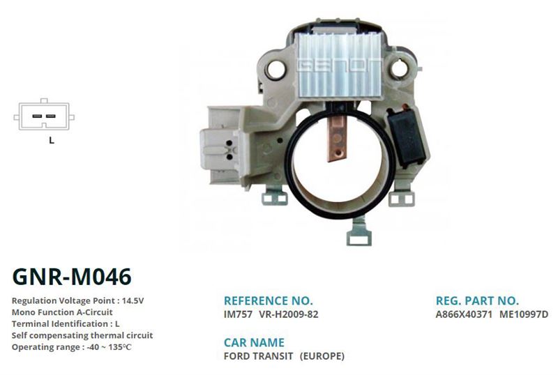 FORD ALTERNATOR KONJEKTOR MITSUBISHI TIP 12V FORD MONDEO – TRANSIT (L)