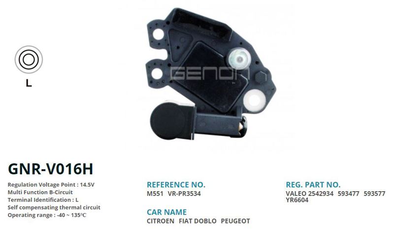 FIAT ALTERNATOR KONJEKTOR 12V FIAT ALBEA MULTIJET / DOBLO MULTIJET YENI MODEL TEK CIVATALI (L)