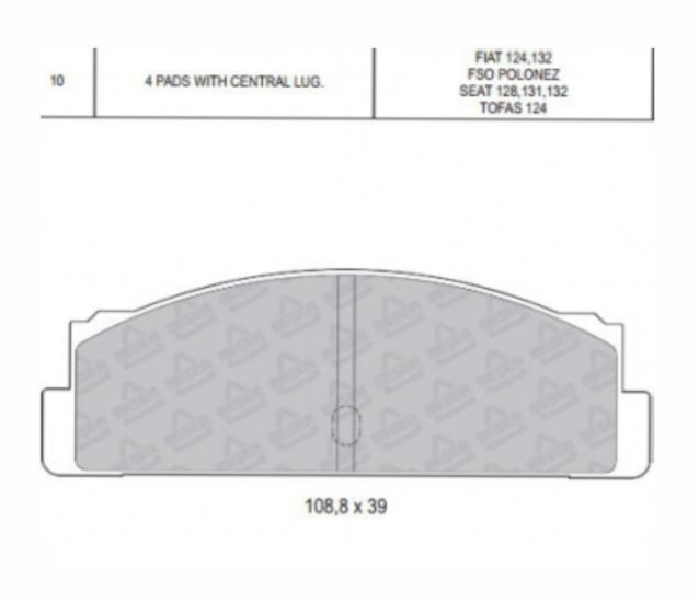 FIAT ARKA BALATA FISSIZ MURAT 124 72>