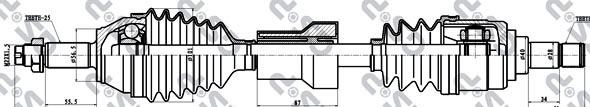FORD ON AKS SOL KOMPLE ESCORT V / VI 1.4-1.6  HCS / 1,8 16V / 1,8D 90>95 (DIS FREZE: 25, TEKER TARAFI IC