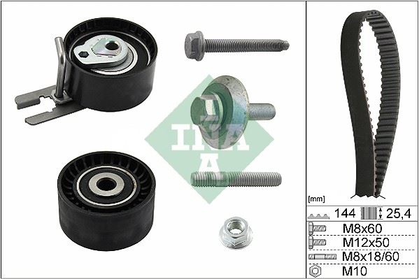 TRİGER SETİ FİESTA / FUSION 1.4TDI 02=> / 206 / 207 / 307 / BIPPER / CİTROEN C2 / C3 / NEMO DV4 1.4 HDI 02=> 144 DİŞ