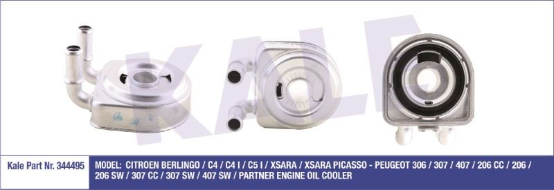 YAĞ SOĞUTUCU CITROEN BERLINGO/C4/C4 I/C5 I PEUGEOT 306/307/407206/PARTNER AL / PL / BRZ – KL344495