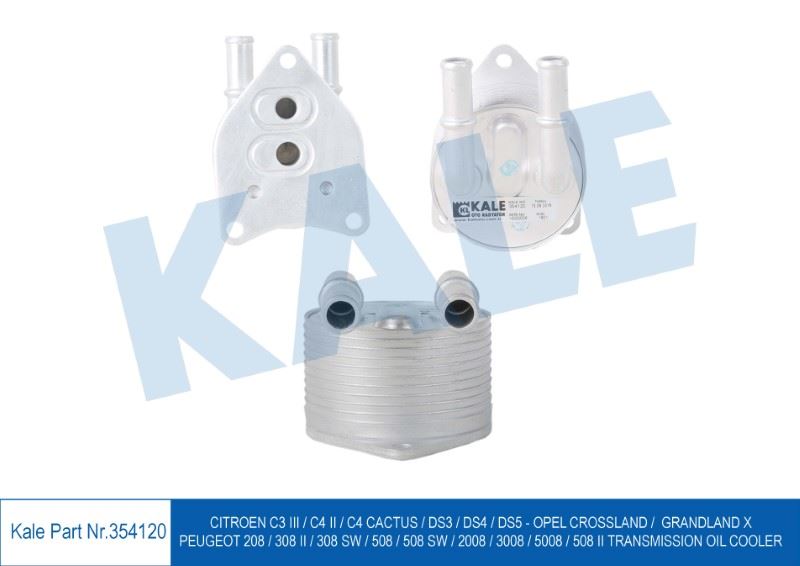 ŞANZIMAN YAĞ SOĞUTUCU CITROEN C3 III C4 II/ CACTUS DS3 DS4 DS5 PEUGEOT 308 5008  EOT 208 308 II 308 SW 508 SW 2008 3008 5008 508 II – KL354120