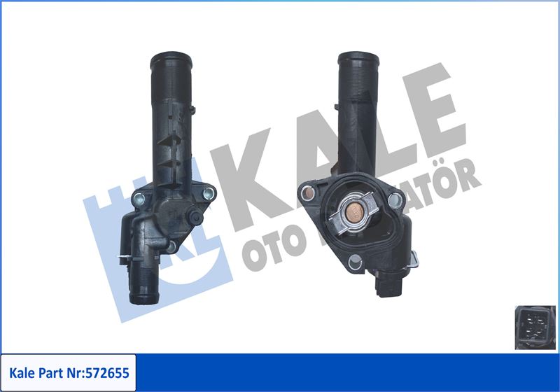 (83 °C) KOMPLE TERMOSTAT – PLASTİK GÖVDELİ NISSAN MICRA / NOTE / QASHQAI – RENAULT CAPTUR / CLIO / G MICRA / NOTE / QASHQAI – RENAULT CAPTUR / CLIO / G – KL572655