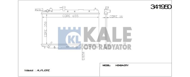 RADYATÖR SU CITY 06-09 MT BRAZING – KLE-341950
