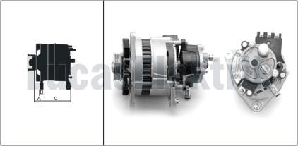 FORD ALTERNATOR A127 12V 70 AMPER V,P,  FORD TRANSIT 2.5D T15-T12 90>01