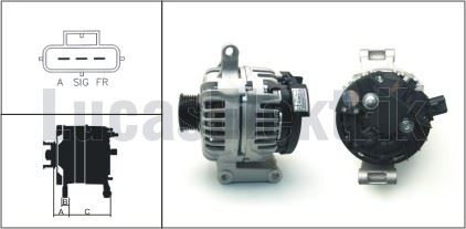 FORD ALTERNATOR BOSCH TIP 12V 105A FORD TRANSIT V184  2.0 DI / 2.4DI 125PS 01>06  (TAKVIYESIZ)
