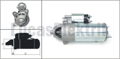 FORD MARS MOTORU 12V / 2,2kW / 10DIS FORD ESCORT III / IV / V / VII