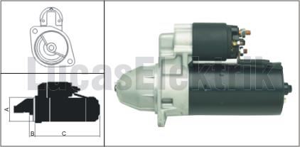 BMW MARS MOTORU 12V / 1,7kW / 9DIS BMW 5 530I,535I,M5 3,6 / 3,8