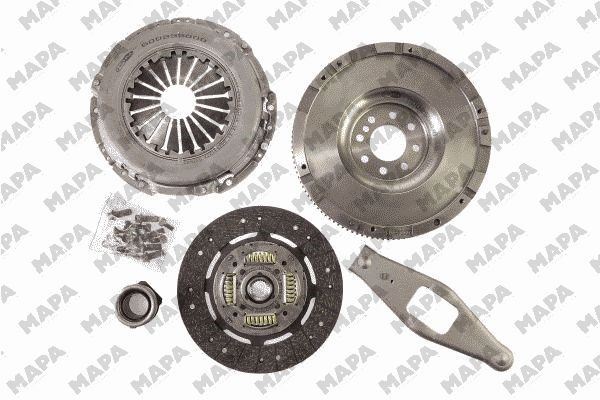 FORD DEBRIYAJ SETI+BILYA+VOLANT TRANSIT V184 2,4TDCI 100PS / 120PS / 125PS 00>06 RULMANLI+CATALLI SET