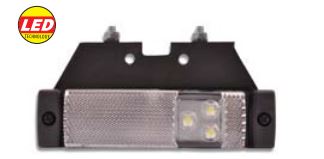 DORSE TRUCK ISARET LAMBASI UNIVERSAL DORSE BEYAZ BRAKETLI 24V