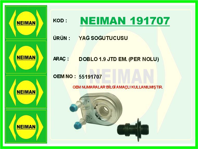 FIAT YAG SOGUTUCUSU DOBLO 1.9 JTD EM. (PER NOLU)