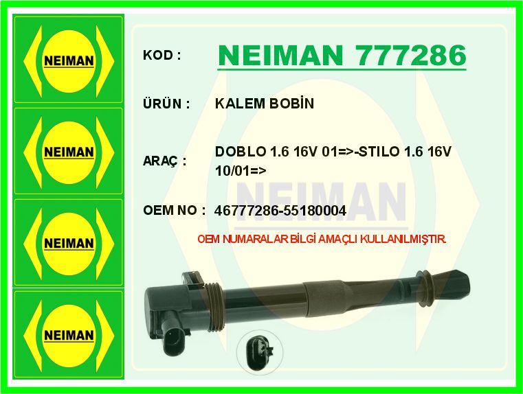 FIAT ATESLEME BOBINI STILO DOBLO PALIO 1.6 16V 01>