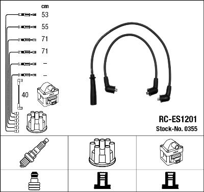 SUZUKI BUJI KABLOSU (RC ES1201) SUZUKI ALTO 1.0 (SH410 HA12 HA23)