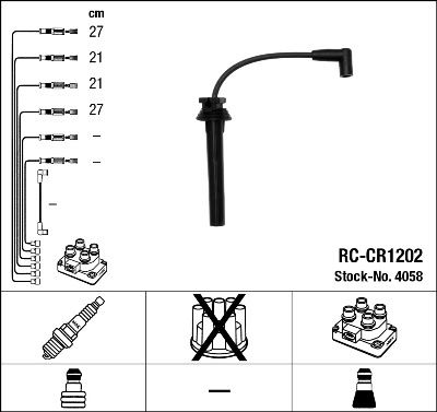 CHRYSLER BUJI KABLO SETI CHRYSLER NEON II GRAND VOYAGER III