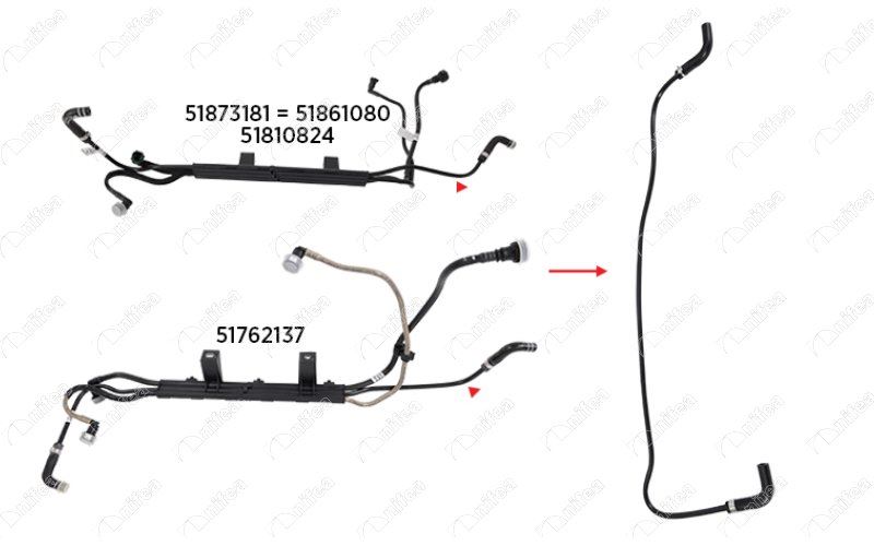 FIAT YAKIT BORUSU BRAKET HARIC NEW DOBLO 1.3 MULTIJET