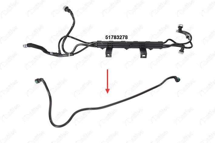 FIAT YAKIT BORUSU BRAKET HARIC FIAT DOBLO  1.3 MULTIJET
