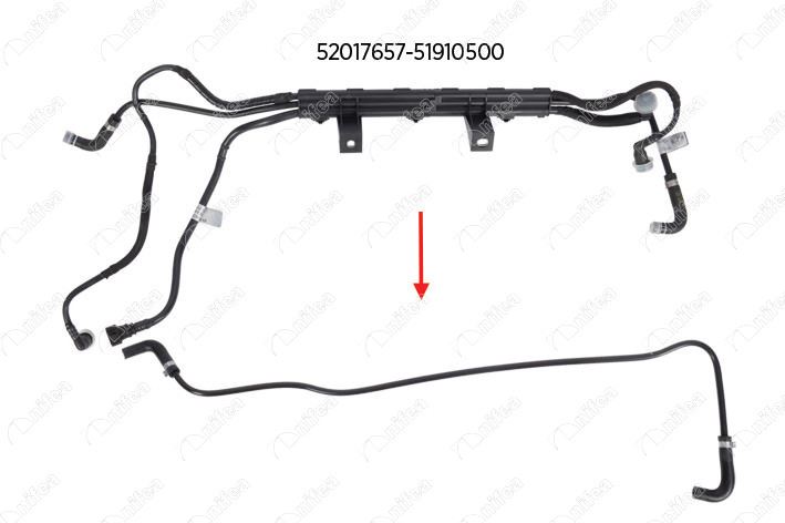 FIAT YAKIT BORUSU (BRAKET HARIC) FIAT DOBLO 1.3 MJET 09>