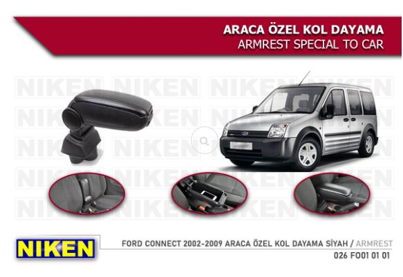 FORD KOL DAYAMA FORD CONNECT 02-09 SIYAH