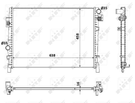 DODGE MOTOR RADYATORU FIAT FREEMONT 11>16 DODGE JOURNEY 08> 2.0 CRD