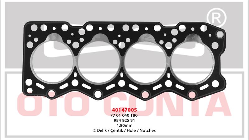 FIAT SILINDIR KAPAK CONTASI (1,80MM 3 CENTIK) DUCATO MASTER TRAFIC 89>01 MOVANO 98>00 S8U (2,5 DUZ)