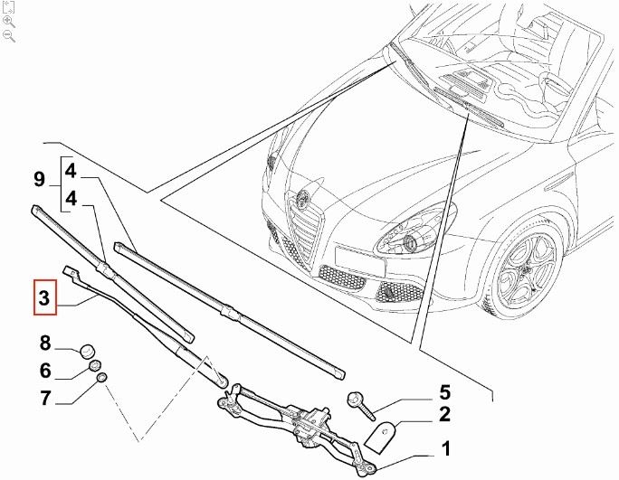 FIAT ON SAG SILECEK KOLU ALFA ROMEO GIULIETTA 10>20