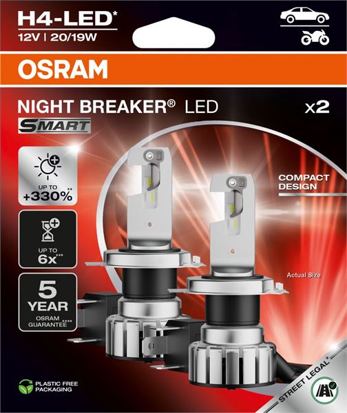 64193DWNBSM-2HB20/19W12VP43T HFB2 OSRAM AMPULNight Breaker LED SMART H4 – OSRAM-64193DWNBSM-2HB