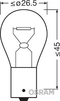 7507-02B 21W 12V BAU15S 10XBLI2 LF PY21W AMPUL 12V ORİGİNAL AMPUL – OSRAM-7507-2BL