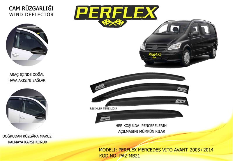 MERCEDES CAM RUZGARLIGI CLASSIC TIP 2 PARCA VITO  2003+2014