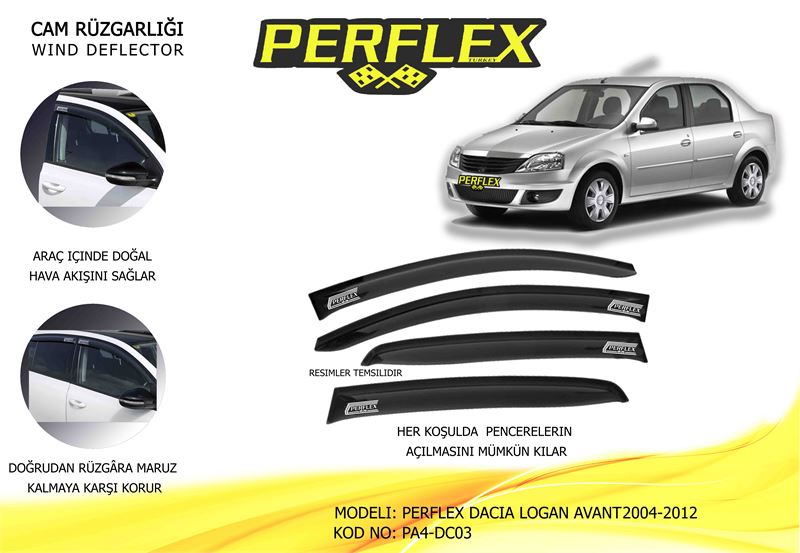 RENAULT CAM RUZGARLIGI CLASSIC TIP 4 PARCA LOGAN  2012+
