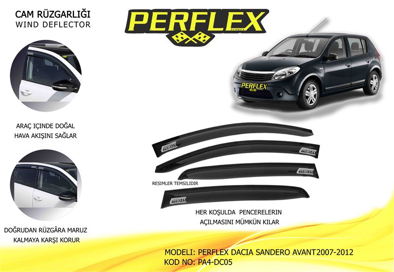 RENAULT CAM RUZGARLIGI CLASSIC TIP 4 PARCA SANDERO  2007-2012