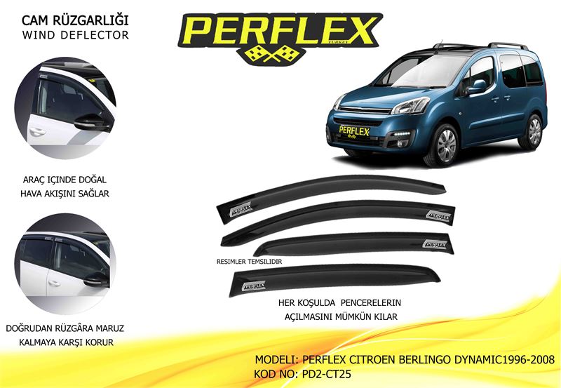PSA CAM RUZGARLIGI MUGEN TIP 2 PARCA BERLINGO DYNAMIC 96>08