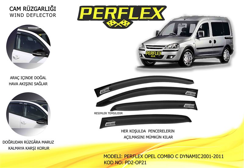 OPEL CAM RUZGARLIGI MUGEN TIP 2 PARCA COMBO C DYNAMIC 2001-2011