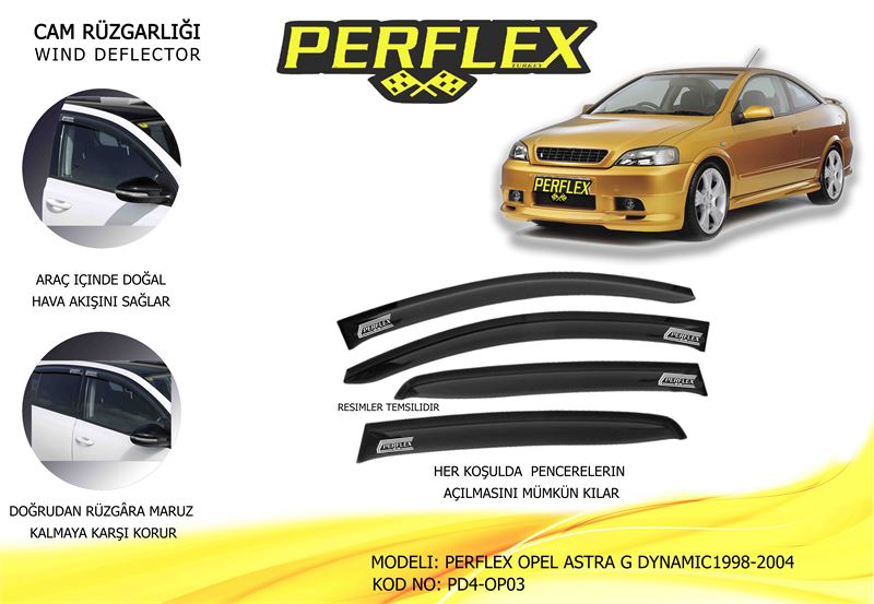 OPEL CAM RUZGARLIGI MUGEN TIP 4 PARCA ASTRA G DYNAMIC 1998-2004