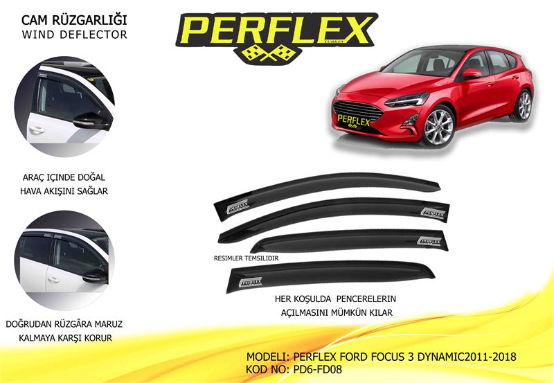 FORD CAM RUZGARLIGI MUGEN TIP 6 PARCA FOCUS III DYNAMIC 11-18