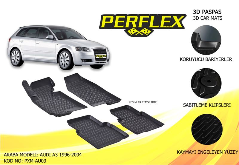 VAG PASPAS 3D HAVUZLU X-MAT AUDI A3 96>04