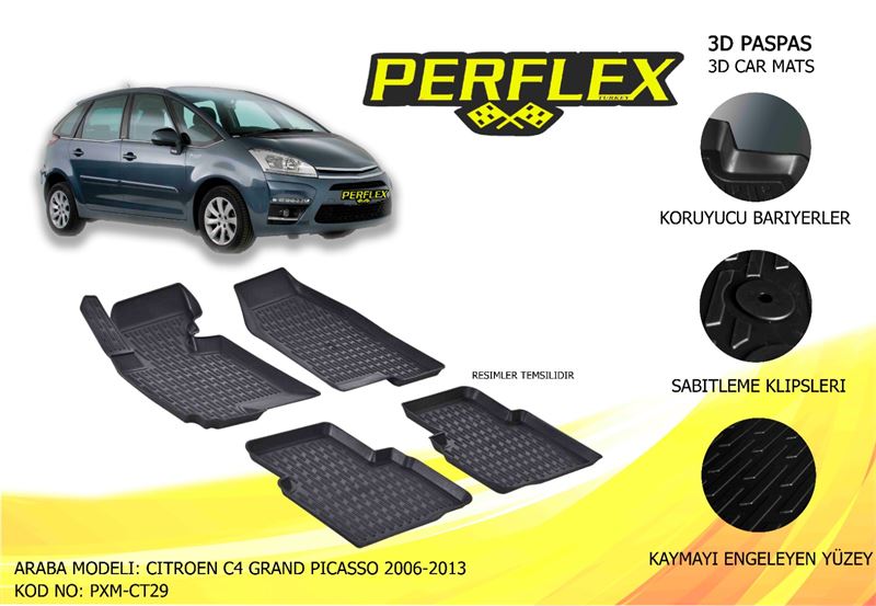 PSA PASPAS 3D HAVUZLU X-MAT C4 GRAND PICASSO 06>13