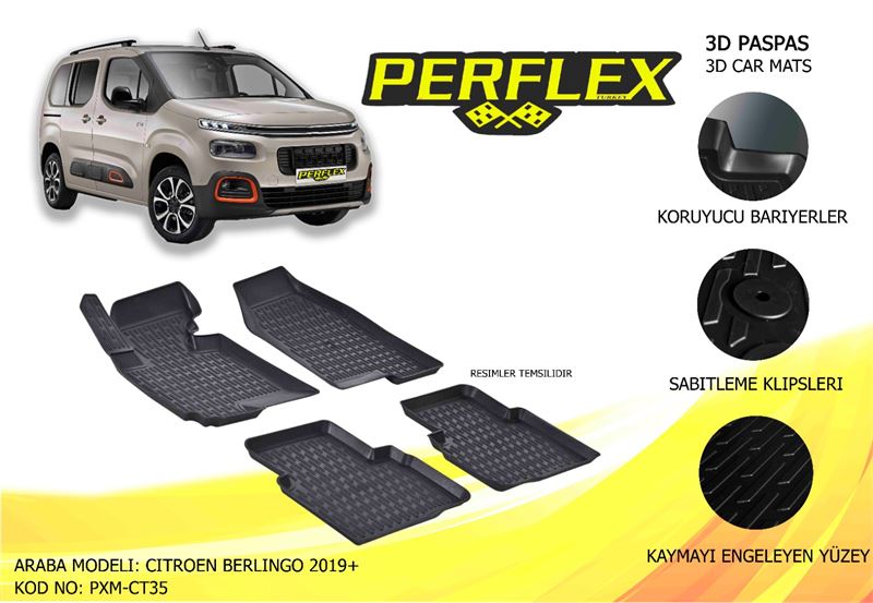 PSA PASPAS 3D HAVUZLU X-MAT BERLINGO 19>